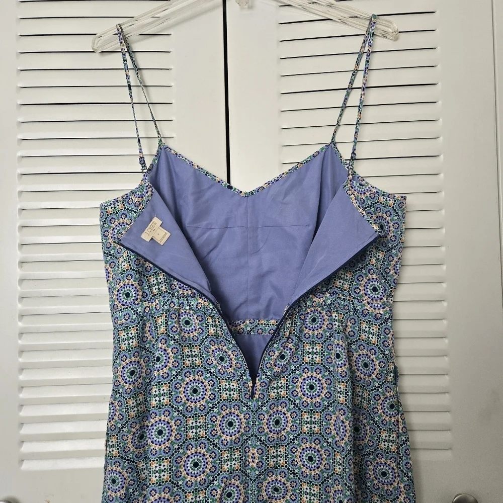J. Crew Factory Medallion Stain-glass Geo Slip Dress With Pockets 8